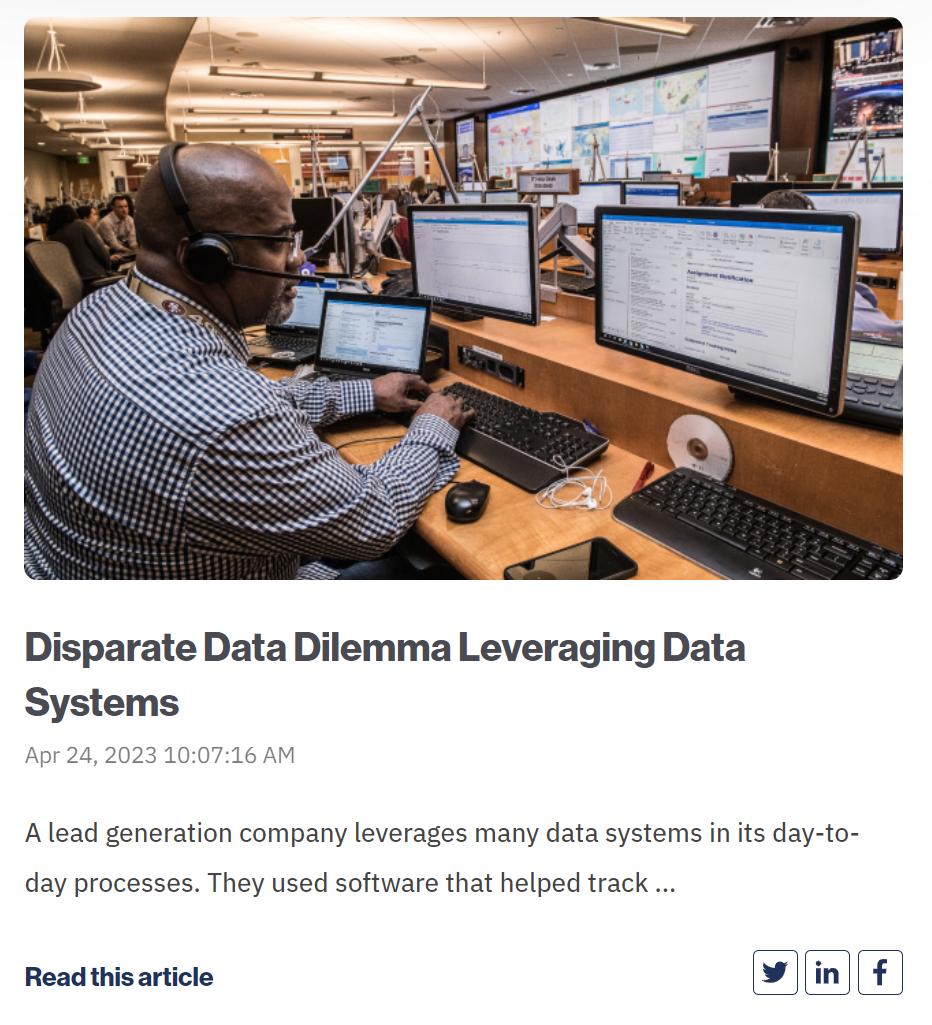 Disparate Data Dilemma Leveraging Data Systems-1